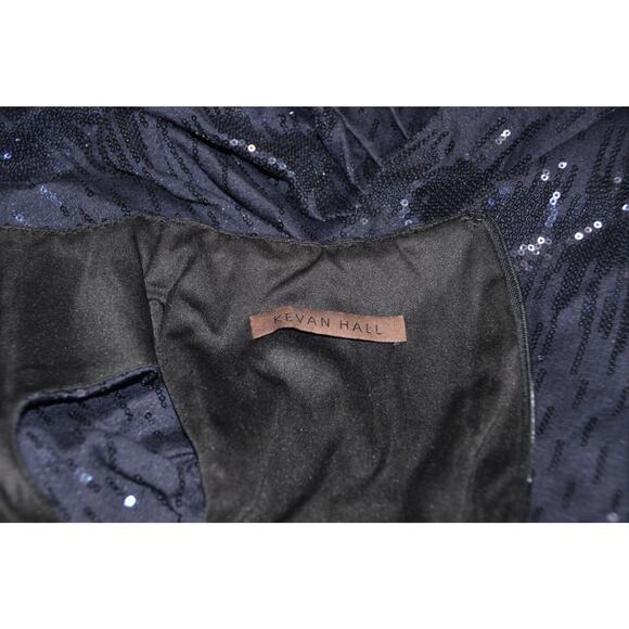 KEVAN HALL SEQUIN BODYCON SPLICED COCKTAIL EVENING DRESS SIZE 6 NEW! - Picture 5 of 6